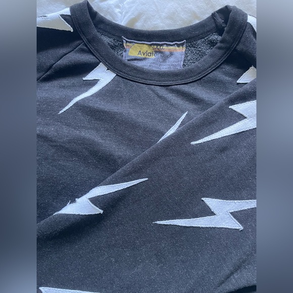 Aviator Nation Bolt Repeat Crew Sweatshirt - Picture 2 of 4